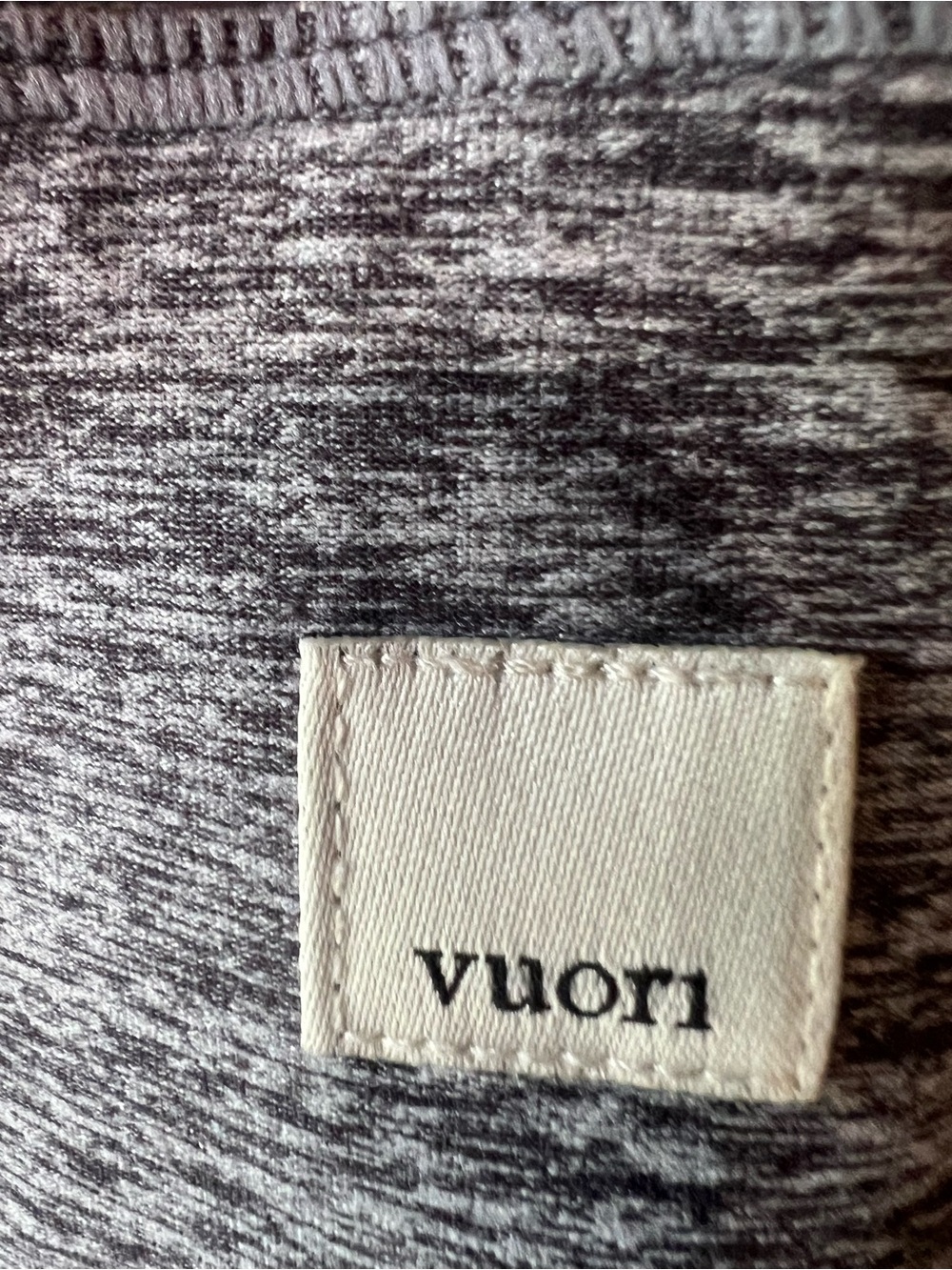 VUORI Gray Heather Sports Bra - Strappy Back size small - Picture 3 of 4